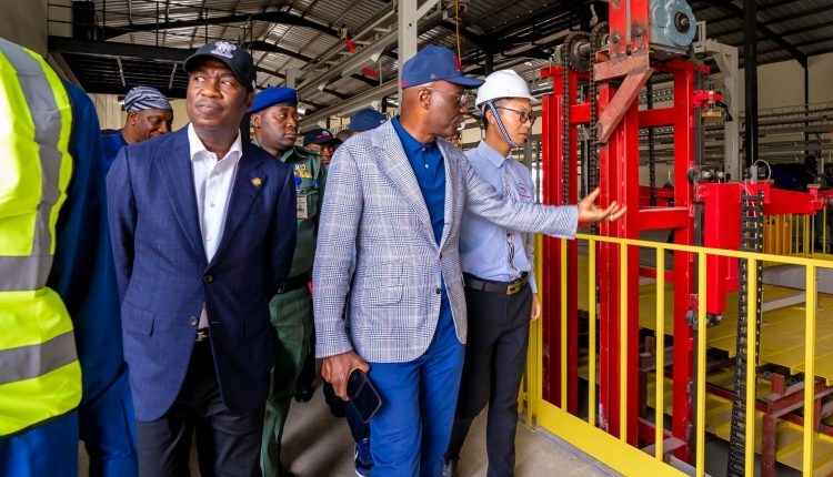 Lagos State Governor Sanwo-Olu at GAC Motors plant in Ikeja