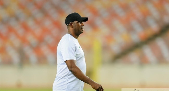 File photo of the Technical adviser of the Super Eagles, Augustine Eguavoen