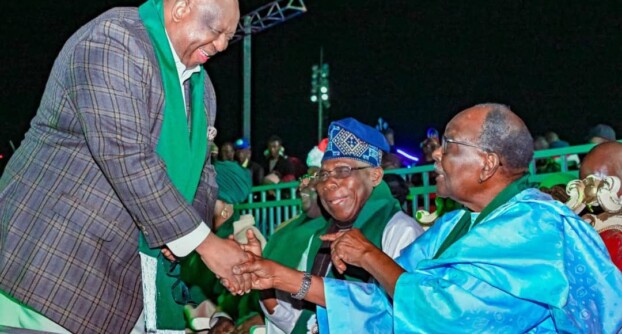 Yakubu Gowon and Segun Obasanjo